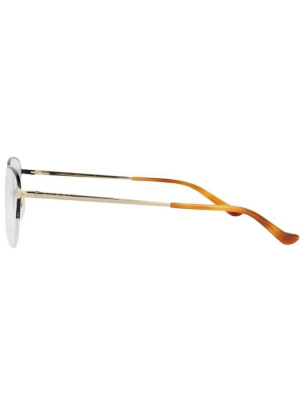 New Gucci Womens Cat Eye Black Gold Transparent Fashion Designer Eyeglasses